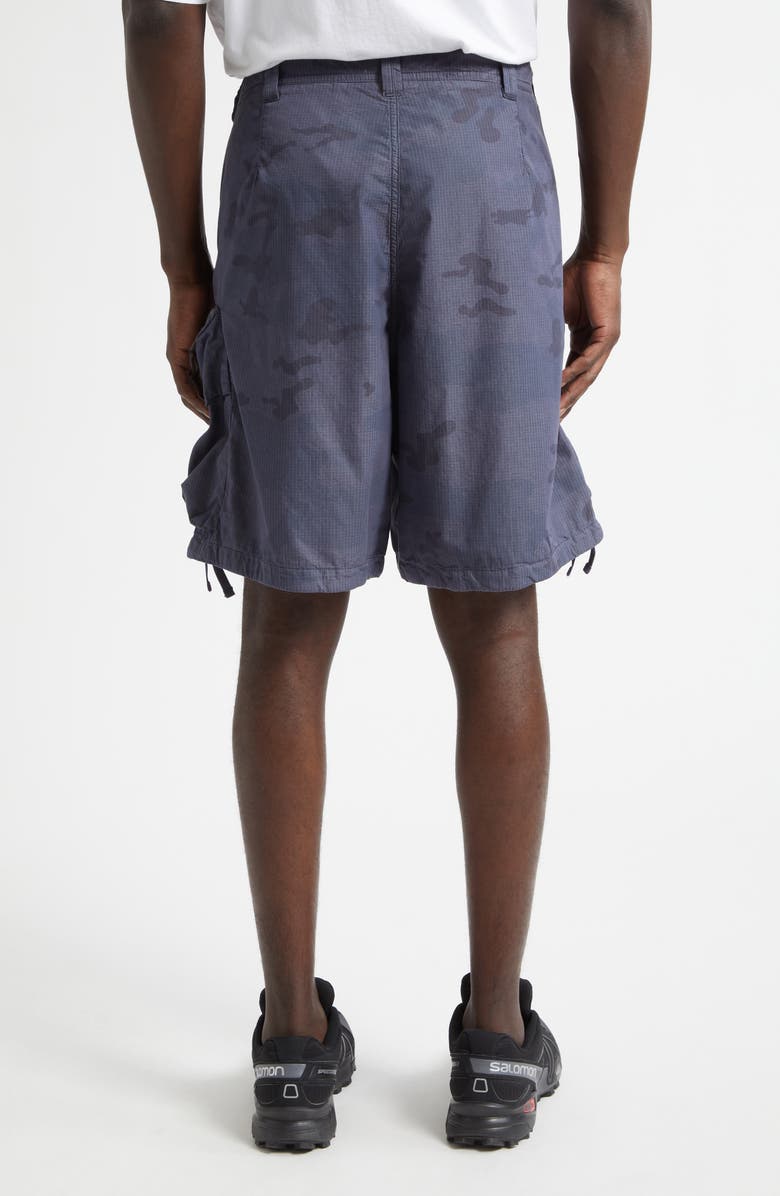 Stone Island Camo Ripstop Cargo Shorts, Alternate, color, Blue Grey