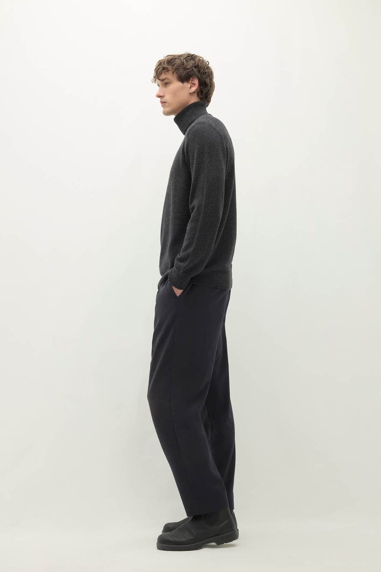 Nicholo Cashmere Turtleneck, Alternate, color, Charcoal