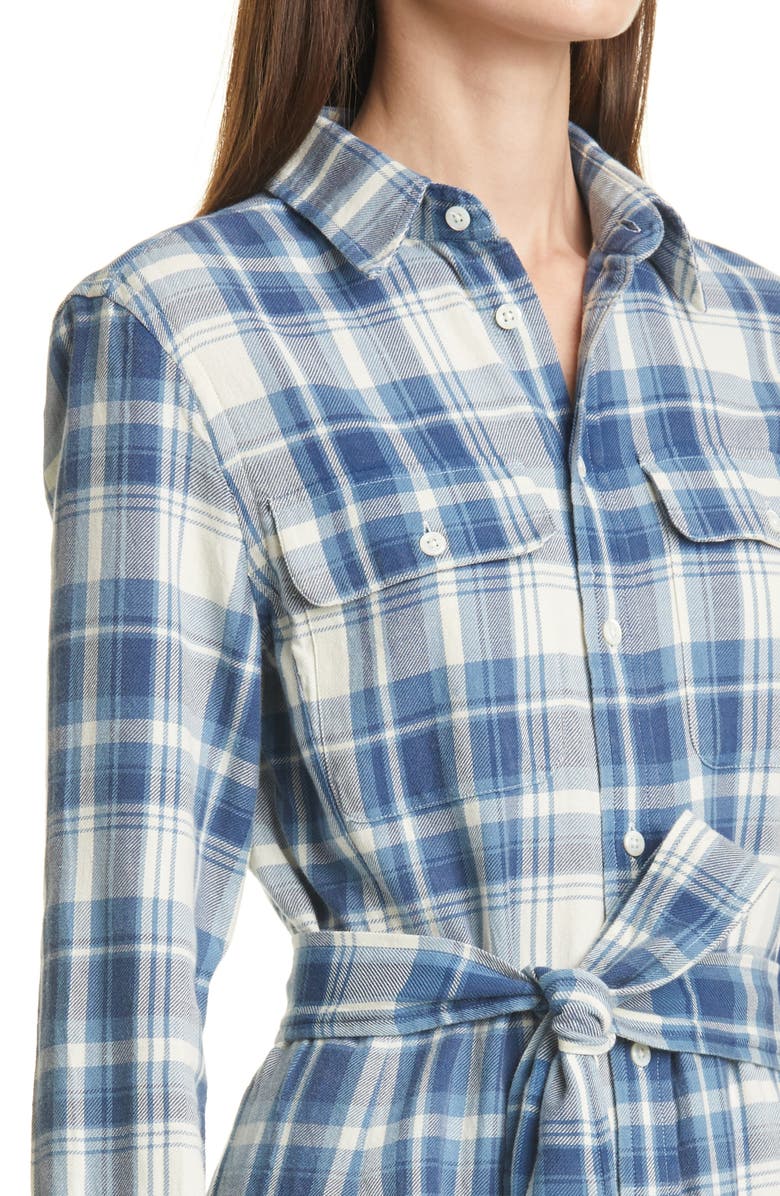 Polo Ralph Lauren Stephanie Plaid Long Sleeve Cotton Shirtdress, Alternate, color, 
