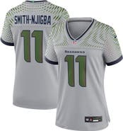 Nike Women's Nike Jaxon Smith-Njigba Wolf Gray Seattle Seahawks 2025 Rivalries Collection Game Jersey