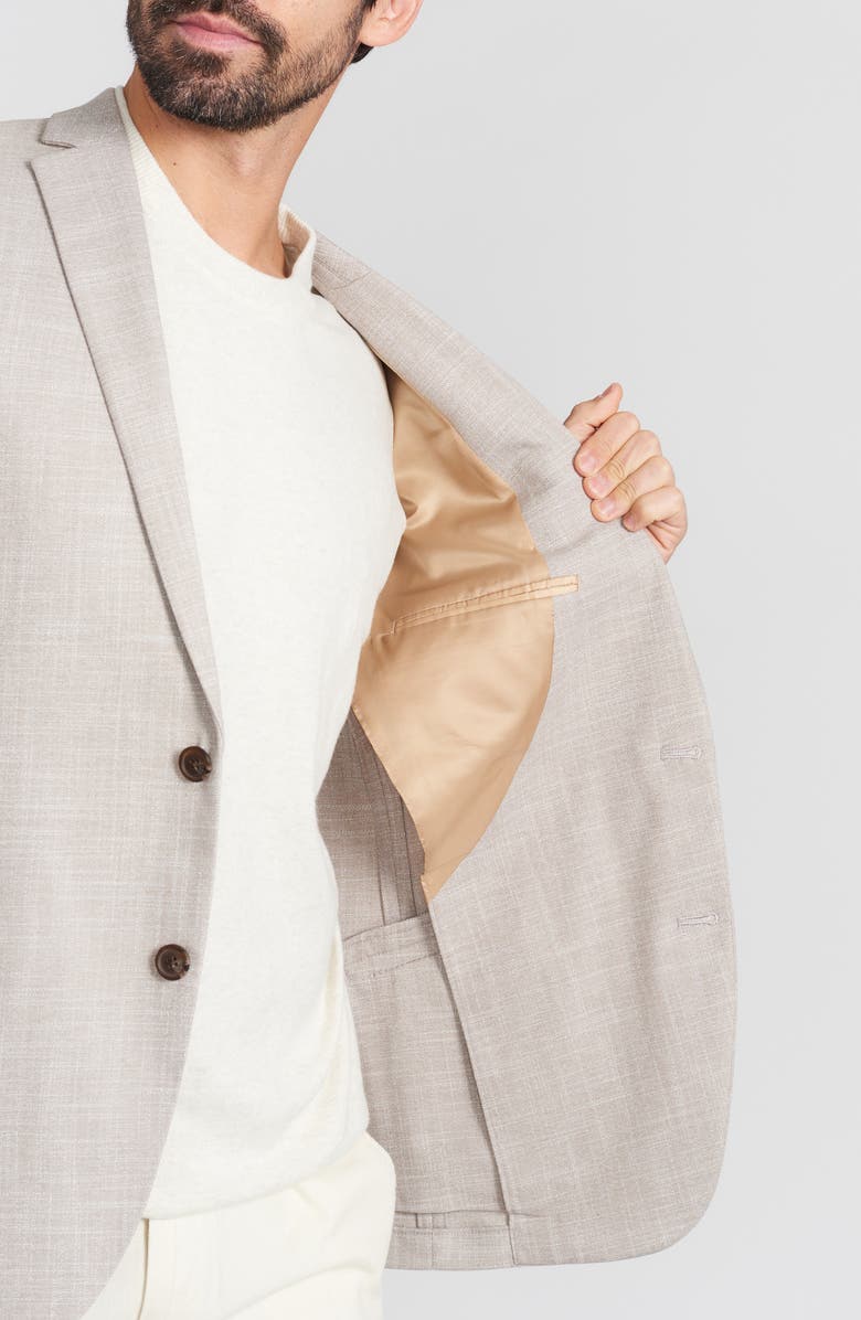 SAVILE ROW CO Camel Texture Weave Sport Coat, Alternate, color, Camel