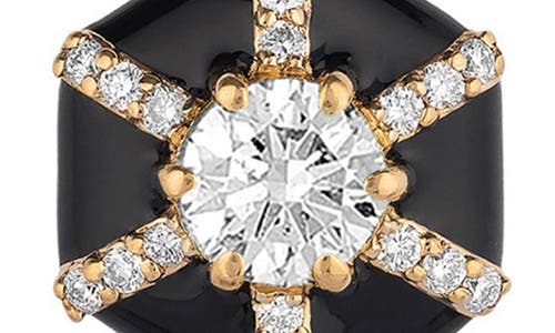 Goshwara Queen Hexagon Stud Earrings In Multi