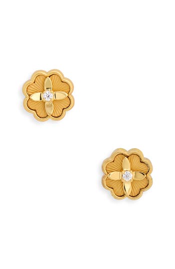 Kate Spade New York Heritage Bloom Mini Stud Earrings In Gold