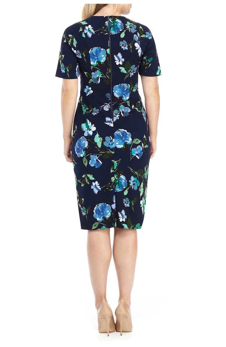 Maggy London Latoya Floral Print Midi Dress, Main, color,