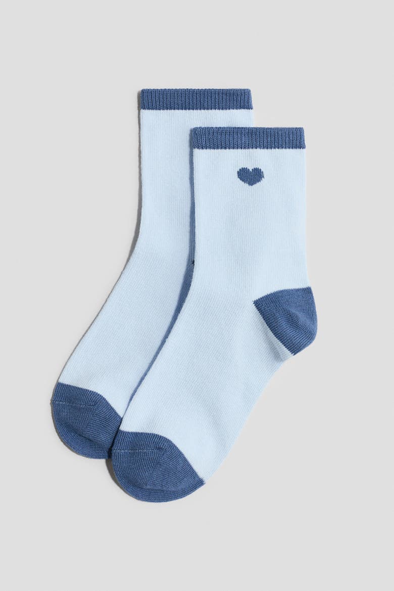 10-pack Socks, Alternate, color, Blue/hearts