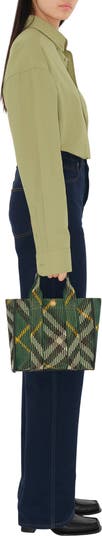 Mini Check Knitted Tote