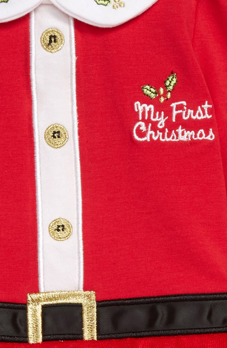 Little Me Santa Tutu Dress, Leggings & Headband Set, Alternate, color, 