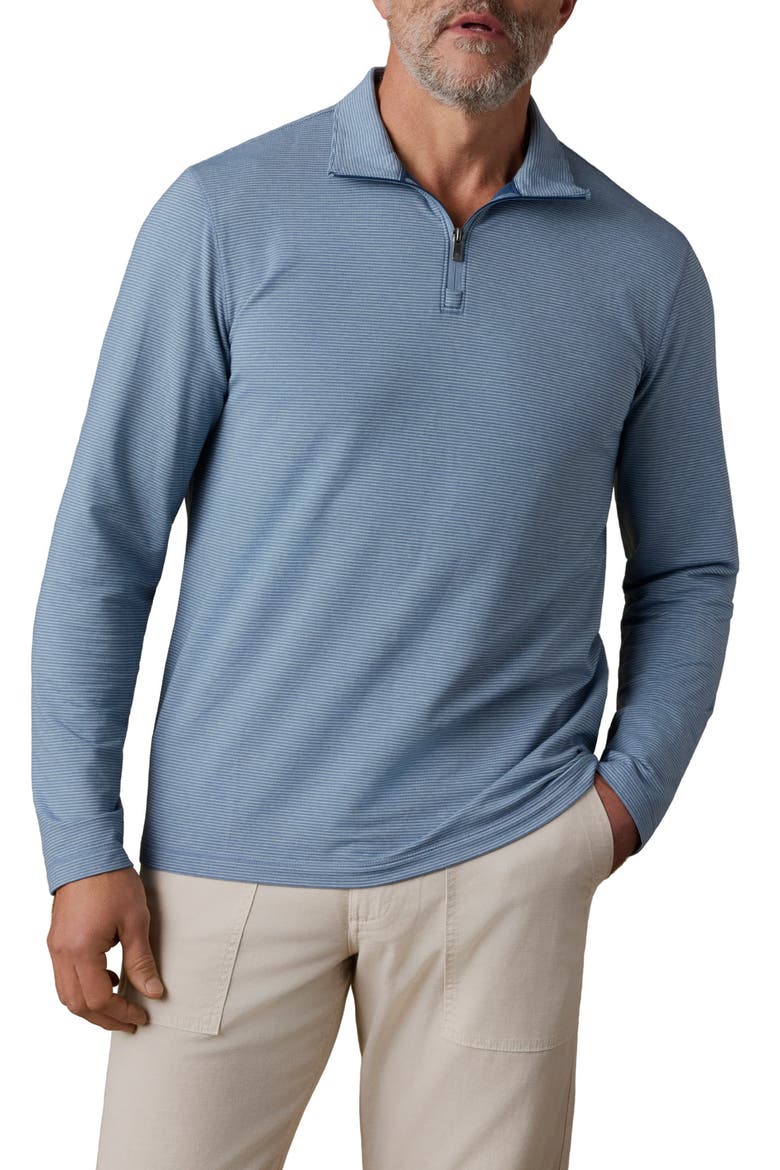 Movement Quarter Zip Top, Main, color, OCEAN ICE STRIPE