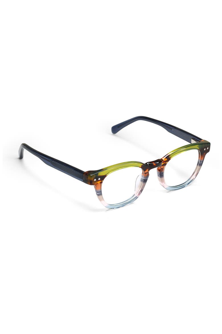 Waylaid 45mm Round Reading Glasses, Alternate, color, EARTH TONE FRONT STRIPE