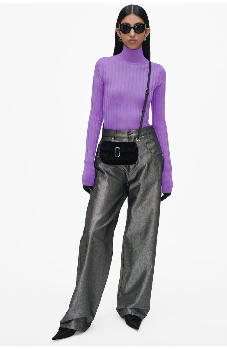 Marc Jacobs Mini The Teddy J Marc Faux Fur Shoulder Bag, Alternate, color,