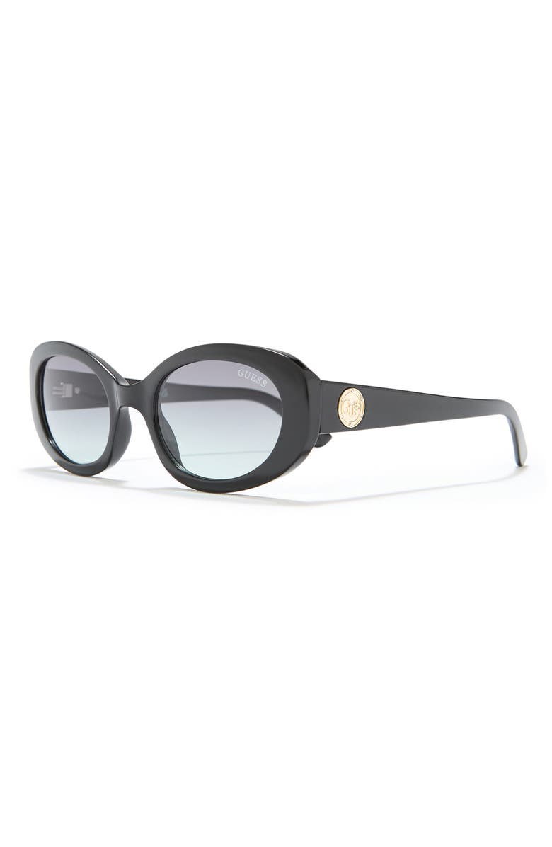 GUESS 52mm Oval Sunglasses, Alternate, color, 