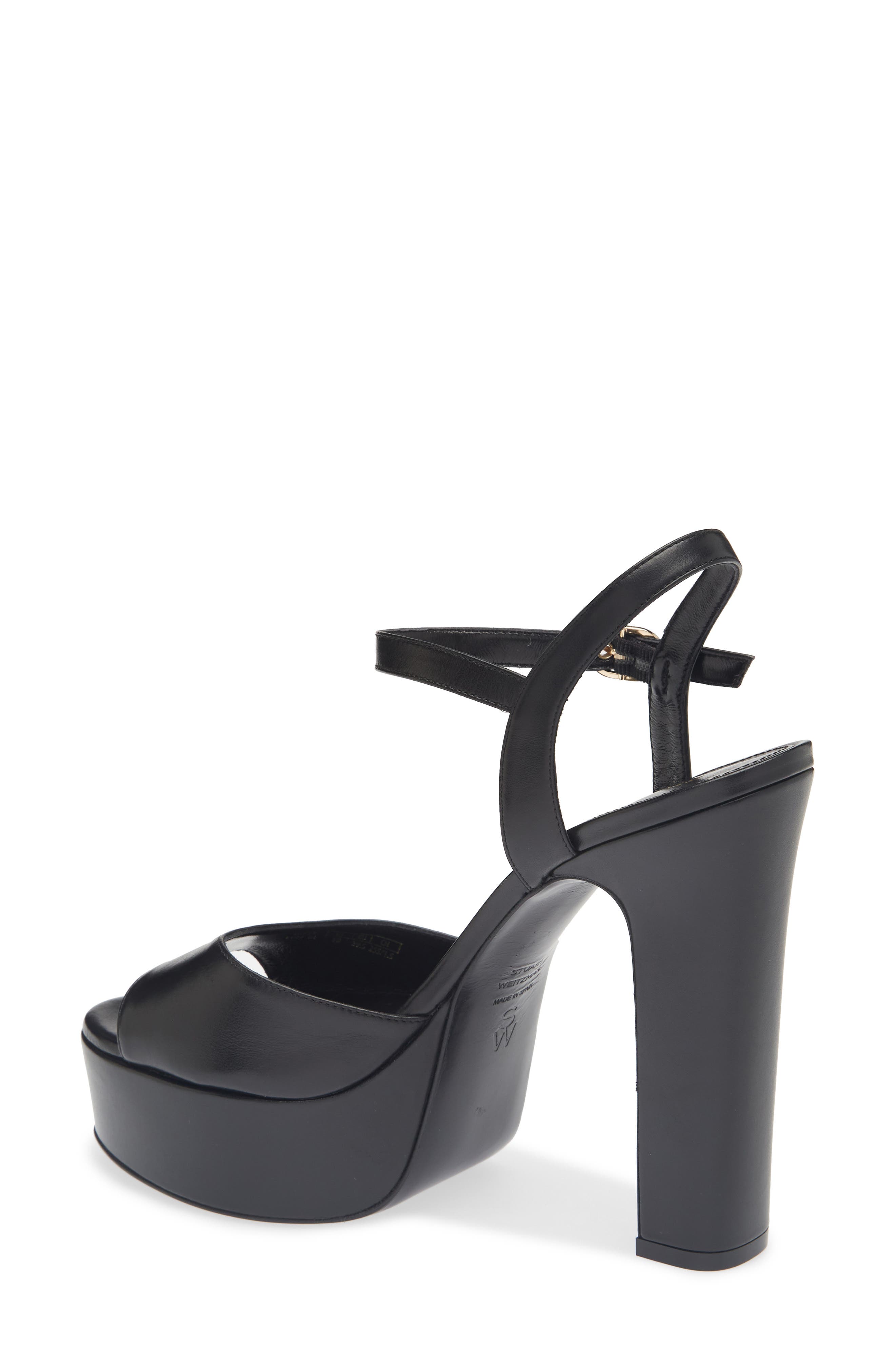 Reade Platform Sandal, Alternate, color, BLACK