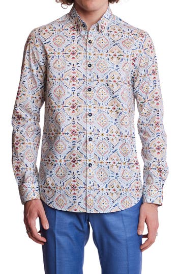 Paisley & Gray Brian Stretch Cotton Button-down Shirt