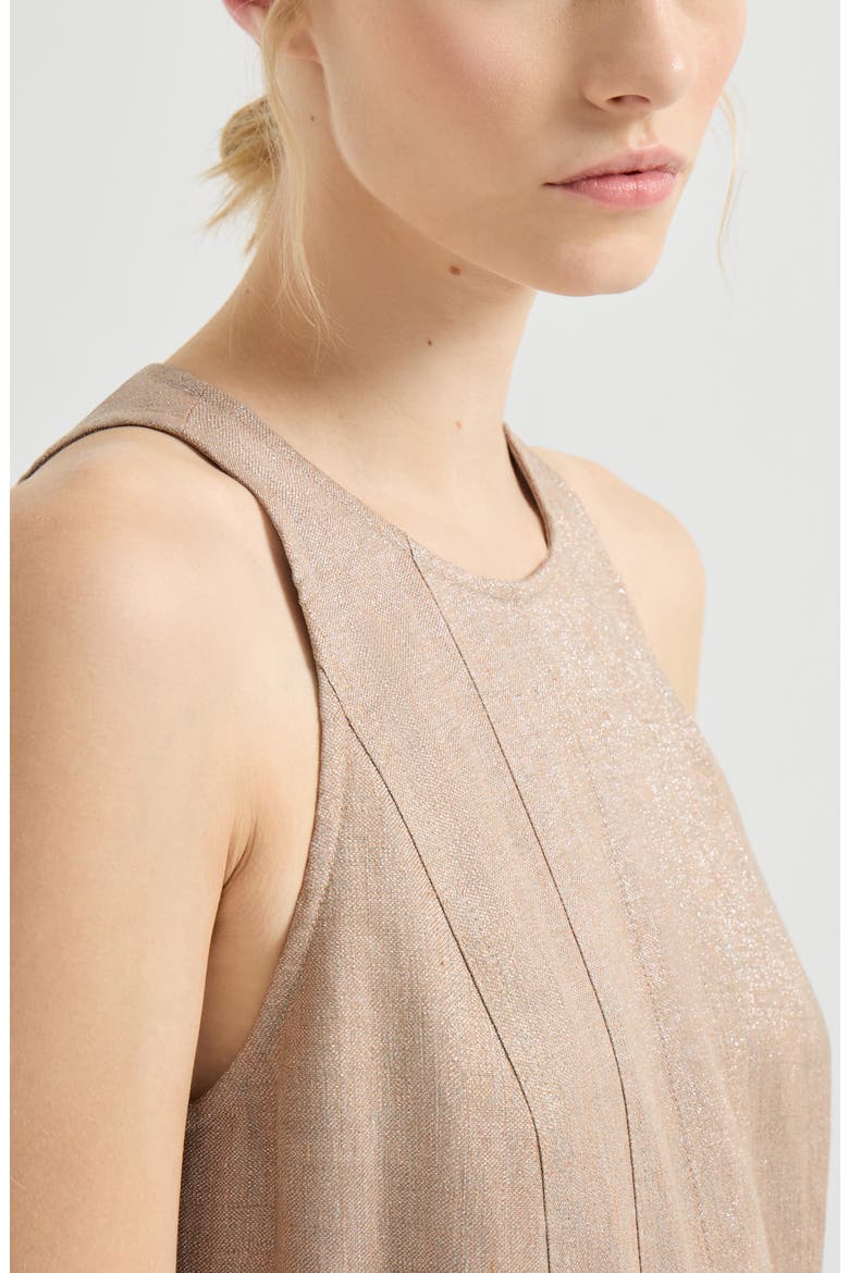 Sparkling twill dress, Alternate, color, Antique Pink