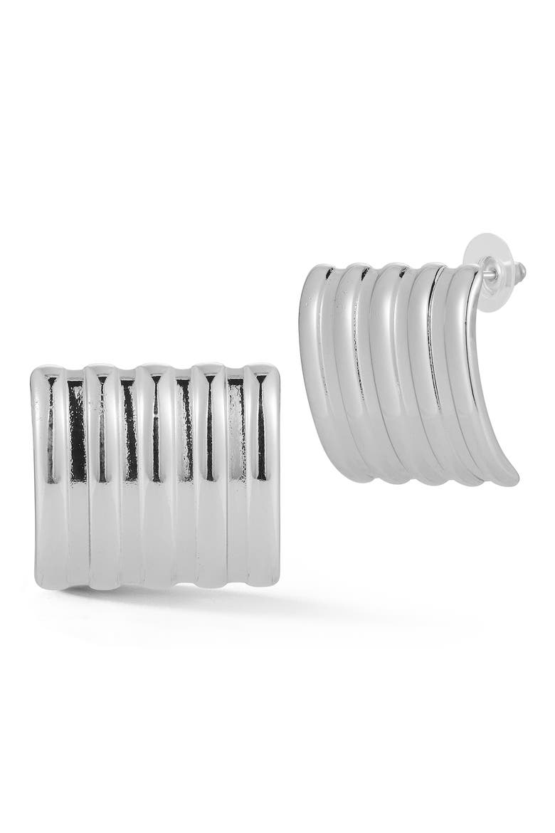 Statement Stud Earrings, Main, color, SILVER