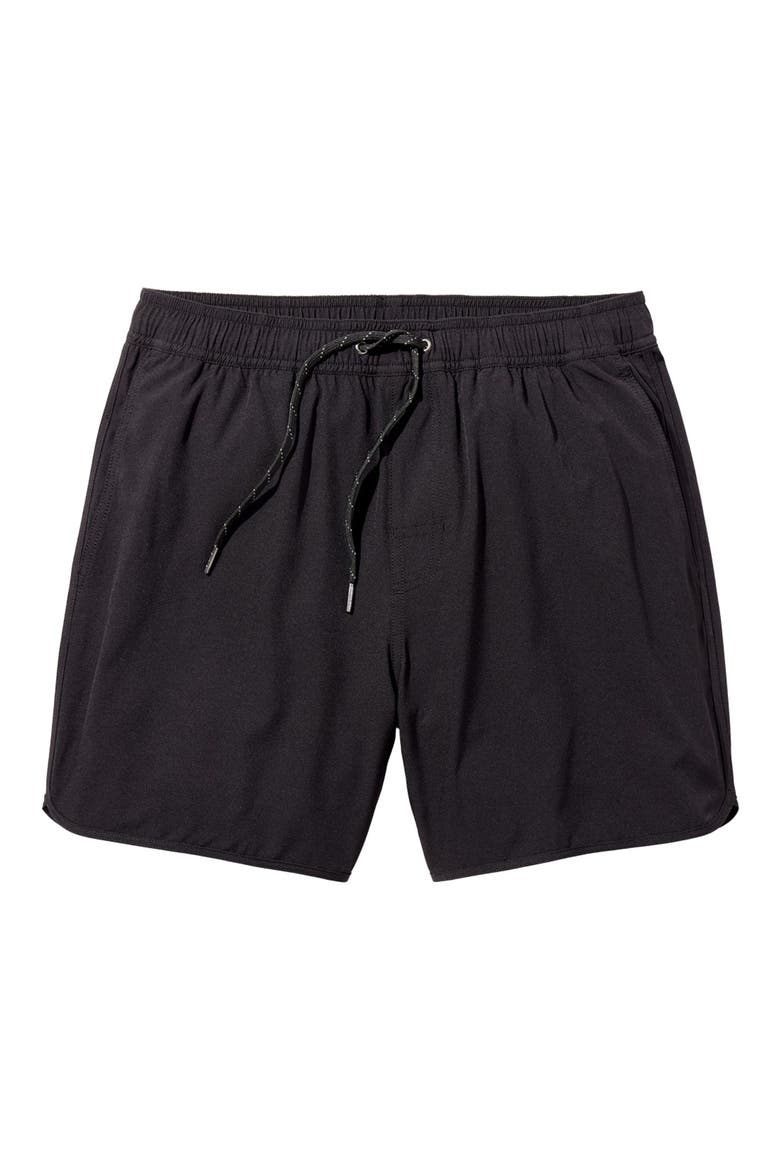 The Anchor Swim Trunks, Alternate, color, BLACK