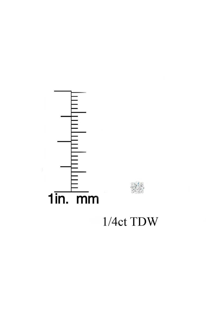 Bliss Diamond 1/4 Ct TW Small Diamond Studs 14k Gold Lab Grown, Alternate, color, 14K White Gold