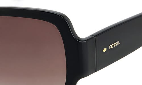 Fossil 58mm Square Sunglasses In Black