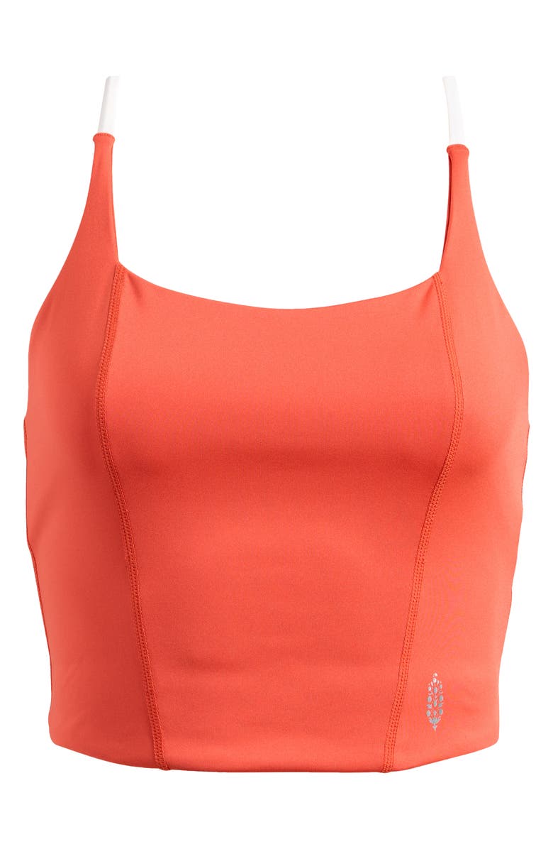 Free People FP Movement Move On Tank, Alternate, color, Wild Papaya Combo