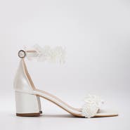 Forever & Always Shoes Dana Lace Bridal Low Heel Sandals