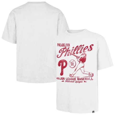 Men's '47 White Philadelphia Phillies Regional Batter Foundation T-Shirt