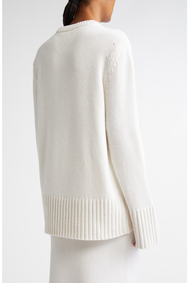 Oversize Cashmere Tunic Sweater, Alternate, color, OPTIC WHITE