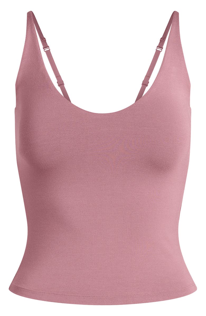 SKIMS Smooth Lounge Scoop Neck Cami, Alternate, color, Redwood