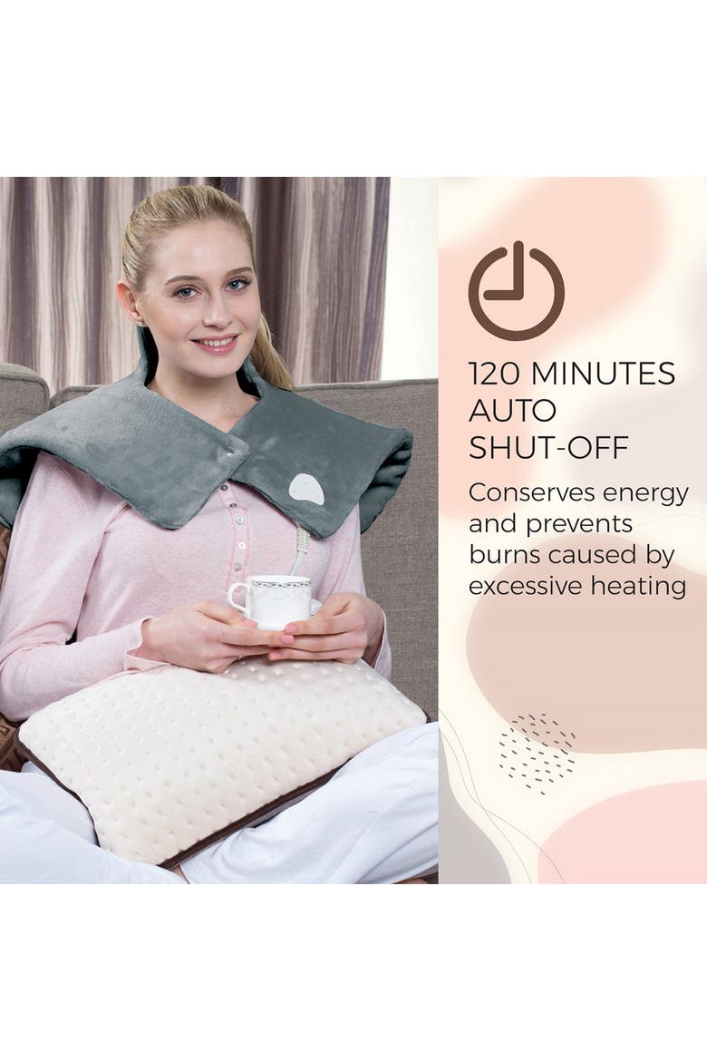 Neckl & Shoulder Heating Pad, Alternate, color, Grey