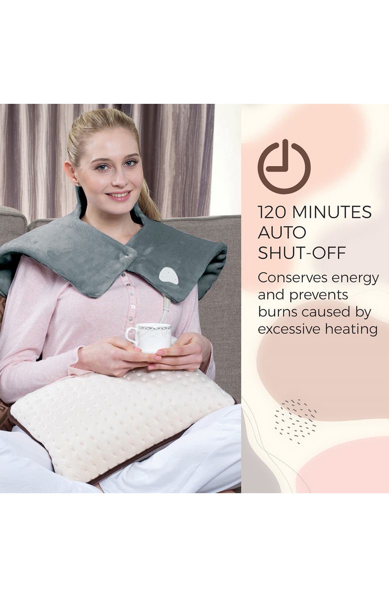 PURSONIC Neckl & Shoulder Heating Pad, Alternate, color, Grey