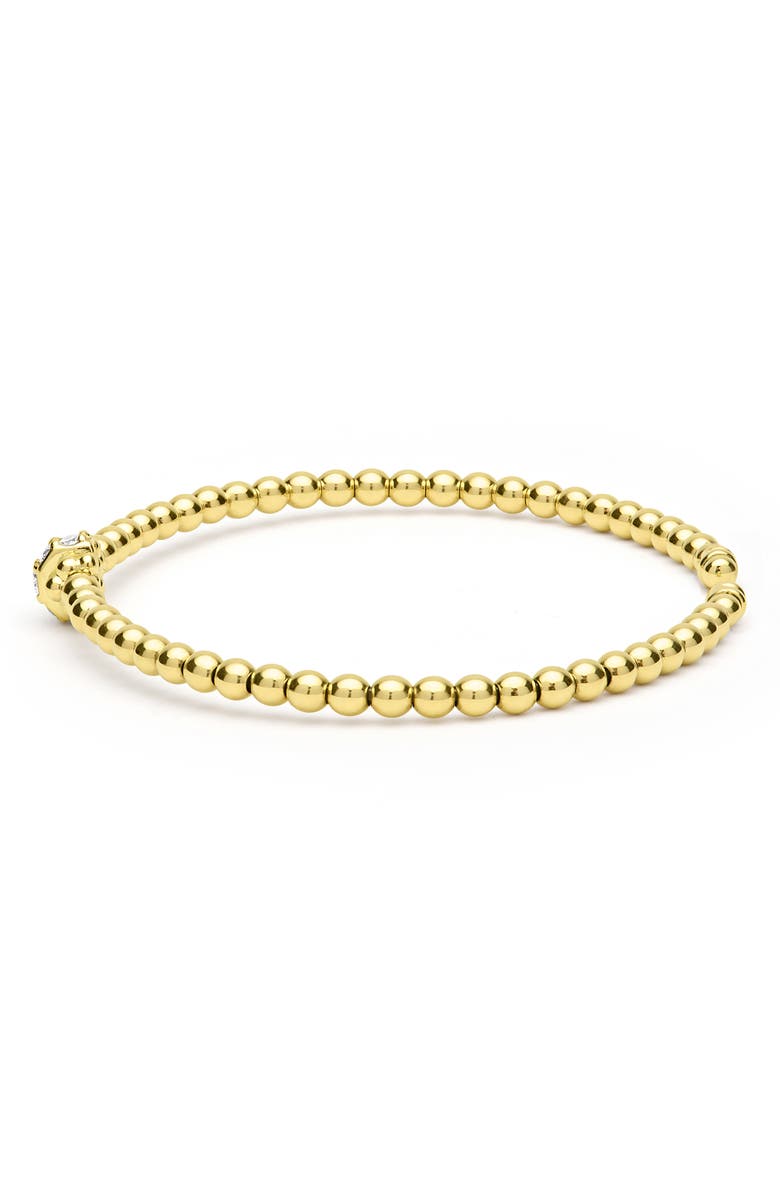 LAGOS Signature Caviar Diamond Bracelet, Alternate, color, Gold