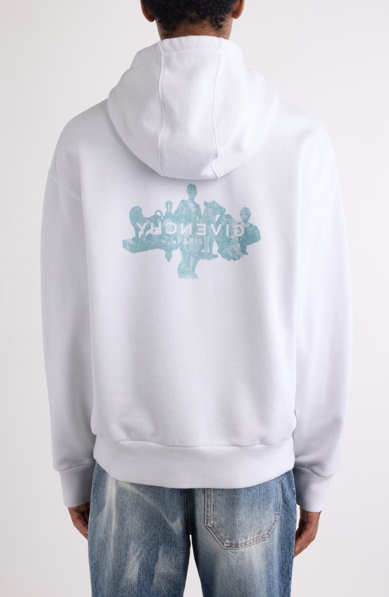 Givenchy Boxy Fit Graphic Hoodie, Alternate, color,
