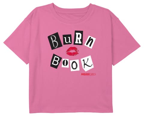 Girl's Mean Girls Burn Book Kiss  Graphic T-Shirt