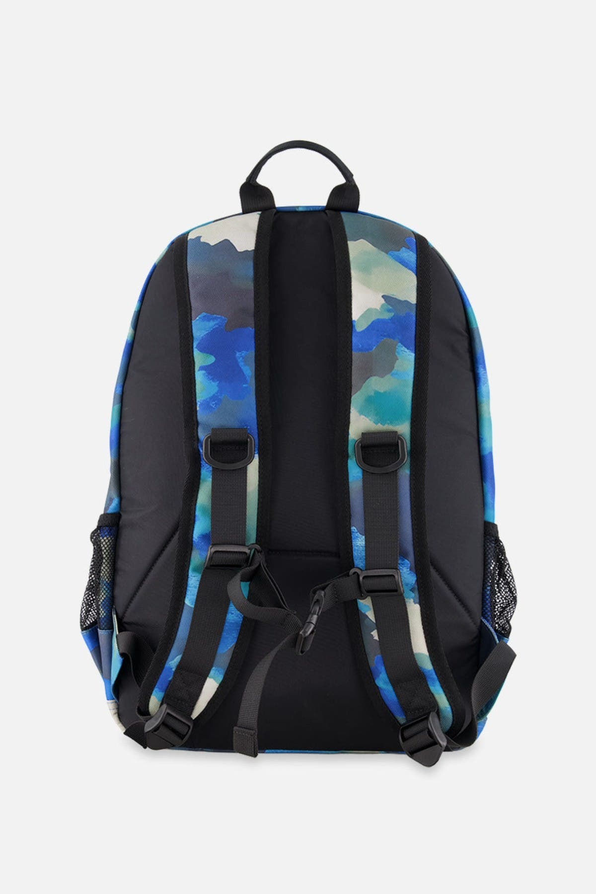 Deux par Deux Camouflage Durable Spacious Multi-Compartment Backpack, Alternate, color, Blue And Grey Camouflage