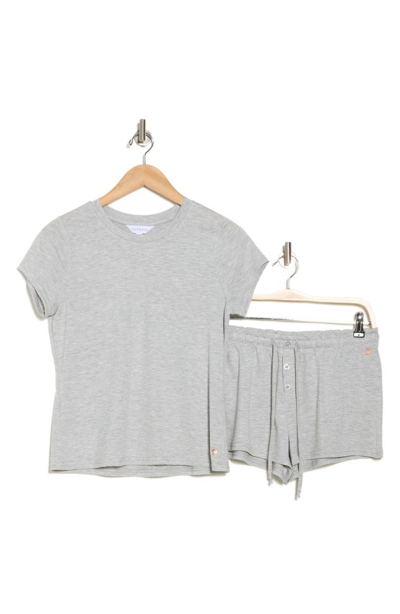 Danskin Brushed Knit Short Pajamas, Alternate, color, 