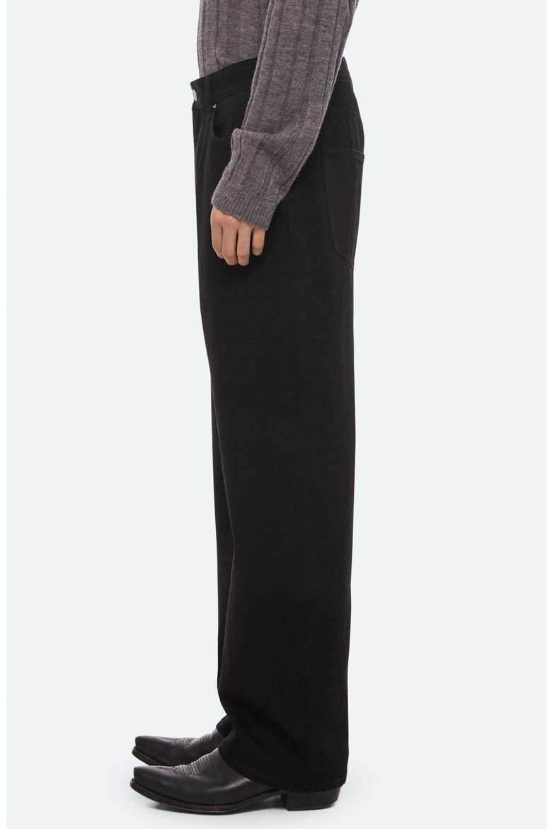 Saddle Wide Leg Jeans, Alternate, color, RINSED BLACK