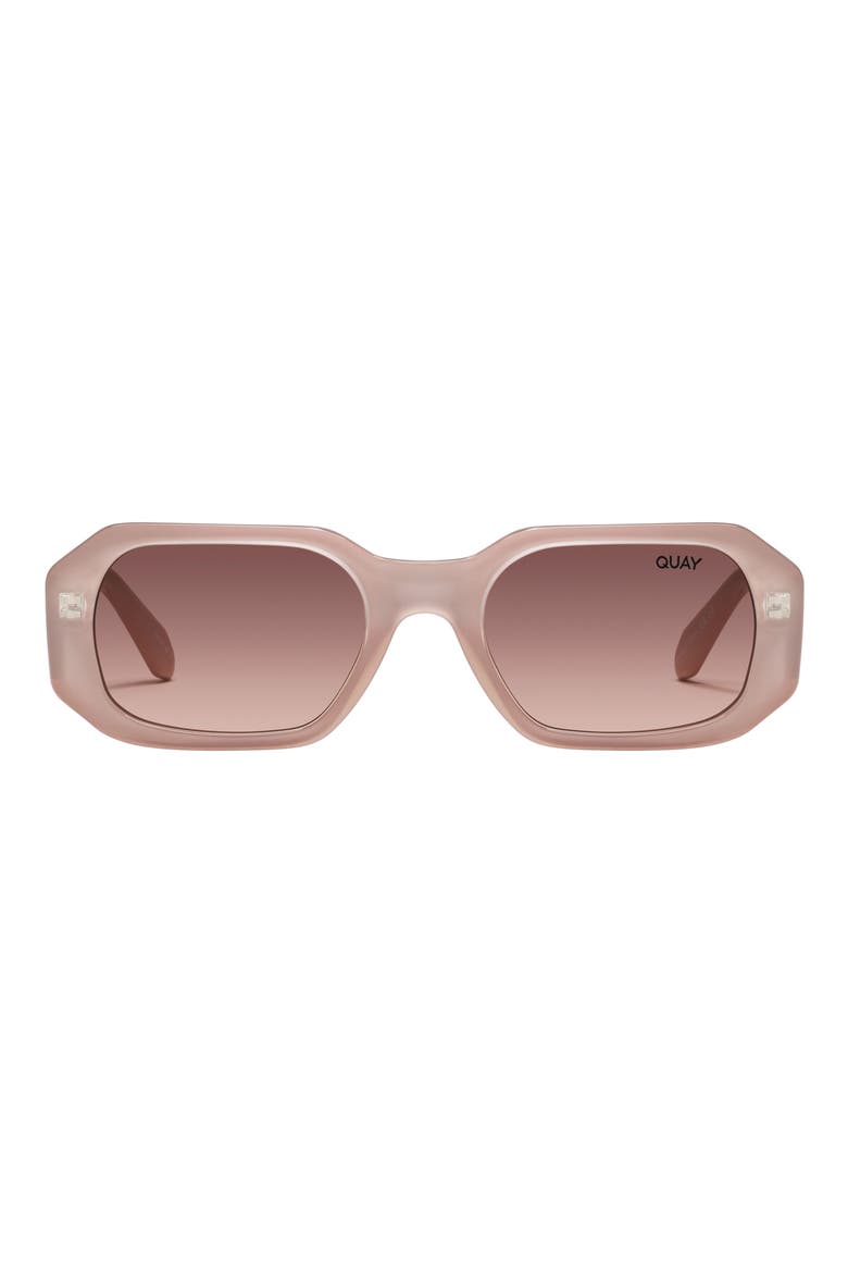 Hyped Up 53mm Gradient Square Sunglasses, Main, color, FAWN/ BROWN FAWN GRADIENT