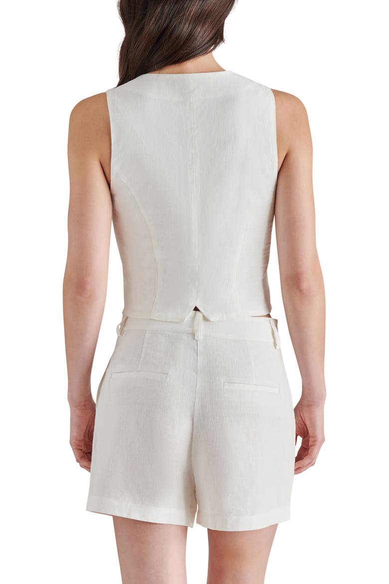 Selene Linen Blend Vest, Alternate, color, IVORY