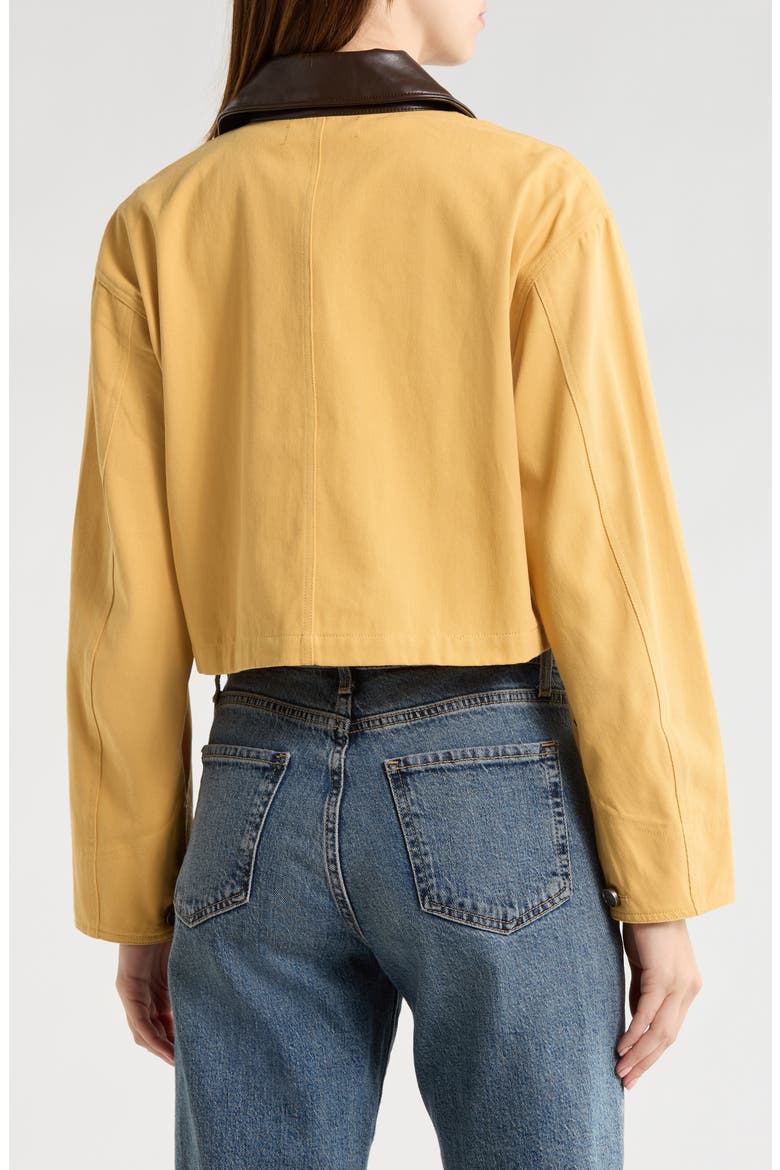 Crop Utility Jacket, Alternate, color, YELLOW