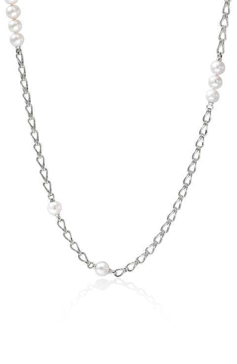 Surf Silver Link Necklace
