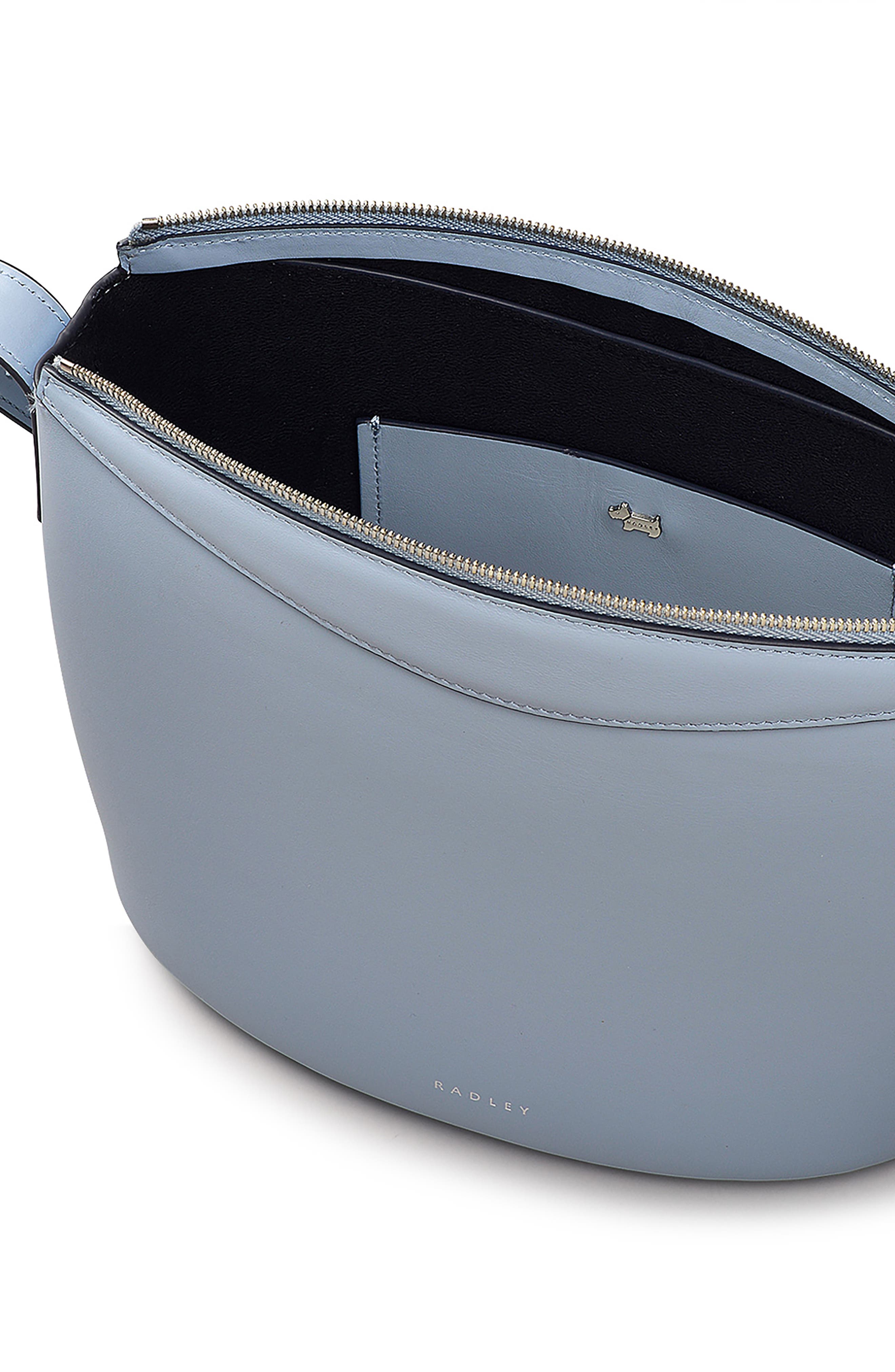 The Kensal Small Ziptop Crossbody Bag, Alternate, color, Smoke Blue
