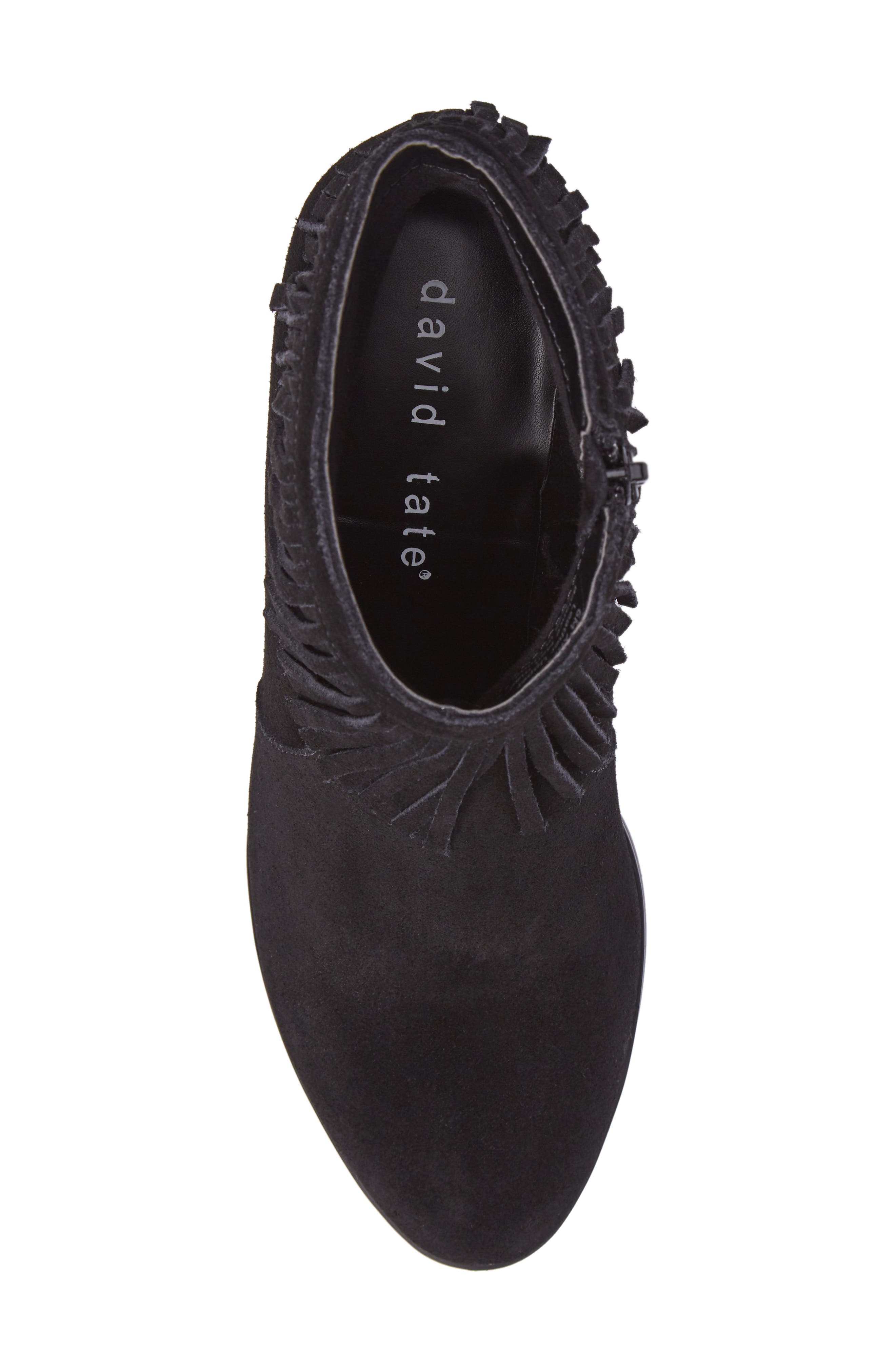 David Tate Misty Suede Western Fringe Bootie - Multiple Widths Available, Alternate, color, 