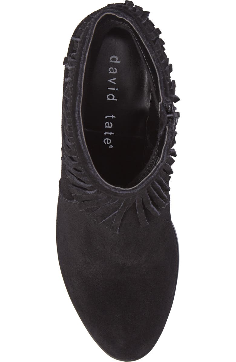 David Tate Misty Suede Western Fringe Bootie - Multiple Widths Available, Alternate, color,