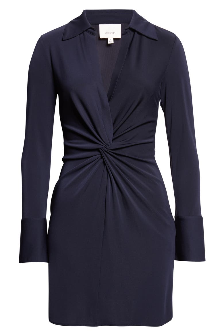 McKenna Matte Jersey Minidress, Alternate, color, NAVY