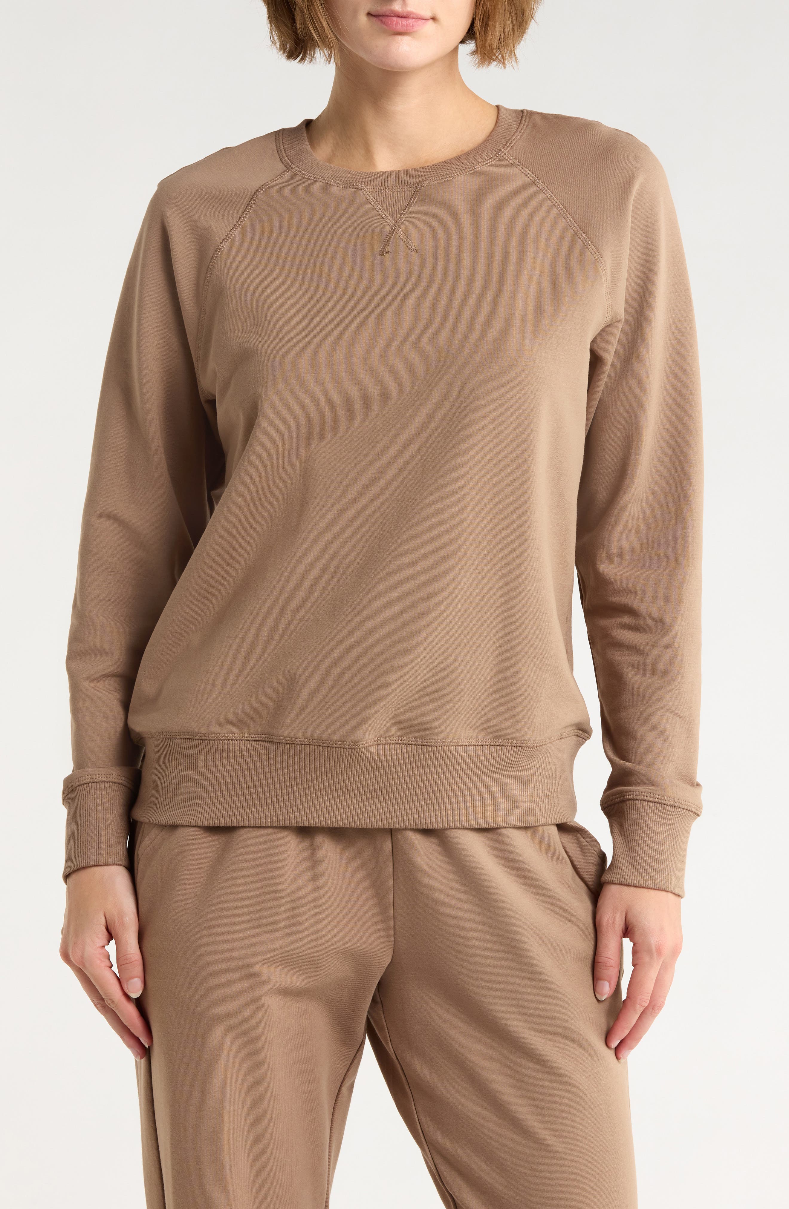 90 DEGREE BY REFLEX Everyday French Terry Raglan Sleeve Sweatshirt