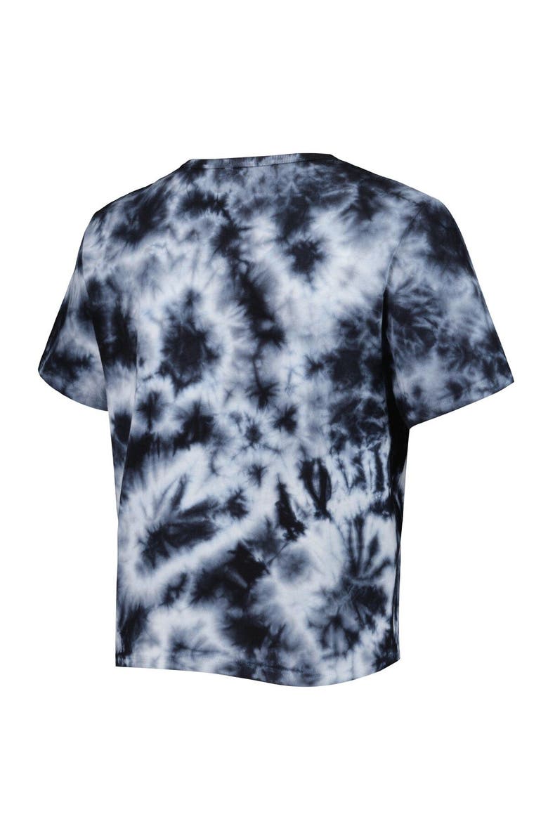 ZOOZATZ Women's ZooZatz Black Oklahoma Sooners Cloud-Dye Cropped T-Shirt, Alternate, color, 