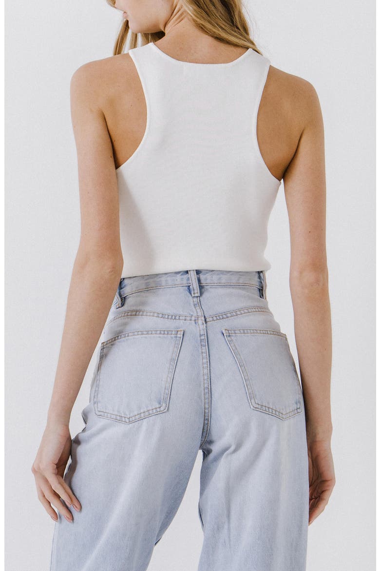 Racerback Rib Tank, Alternate, color, WHITE