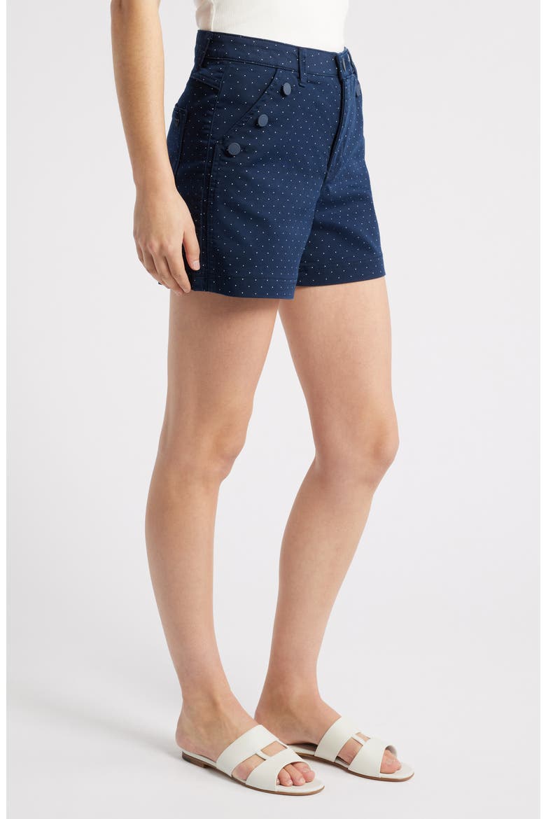 Pin Dot Skyrise Shorts, Alternate, color, NAVY