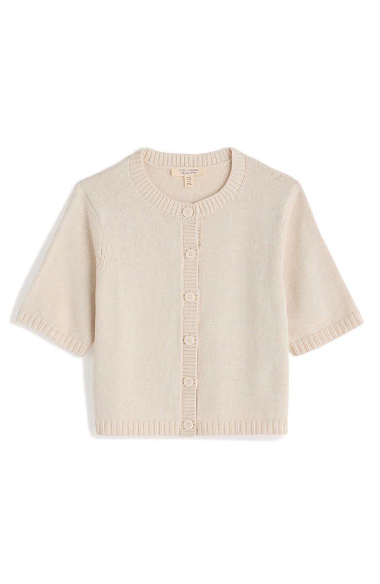 Seasalt Cornwall Gillan Creek Short Sleeve Organic Cotton Cardigan, Alternate, color,