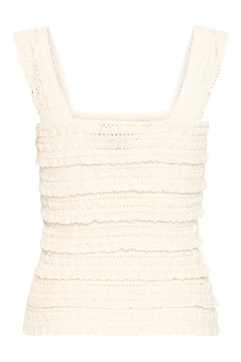 Open Knit Tank Top, Alternate, color, CLOUD DANCER