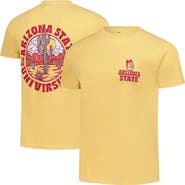 IMAGE ONE Men's  Gold Arizona State Sun Devils Comfort Colors Thick Lined Landscape T-Shirt
